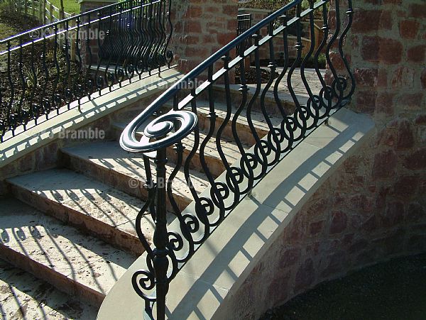 Stair Railings,Wrought Iron,Somerset