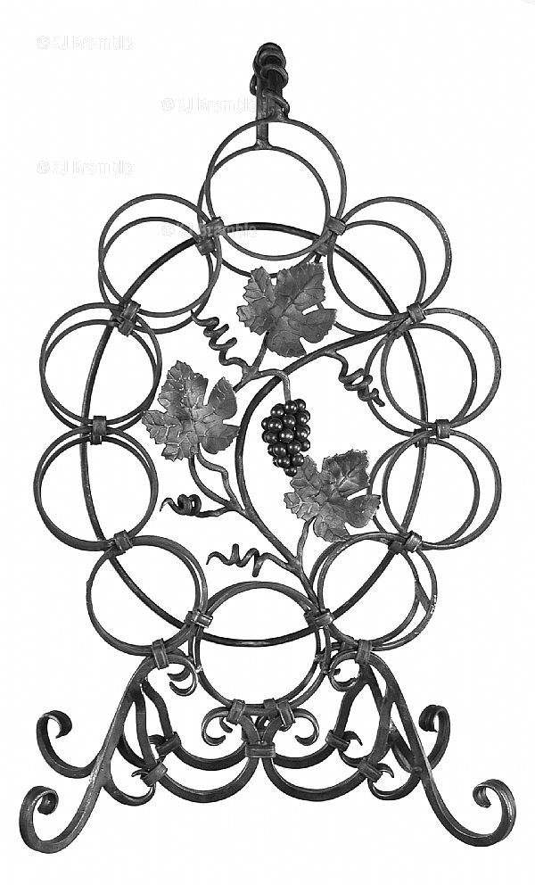 Iron Wine Rack. Somerset