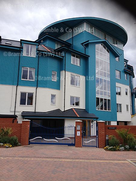 Electric Sliding gate for Apartments in Exmouth, Devon. 