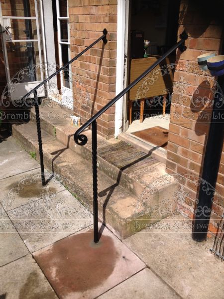 Iron Hand Rails for steps.Devon