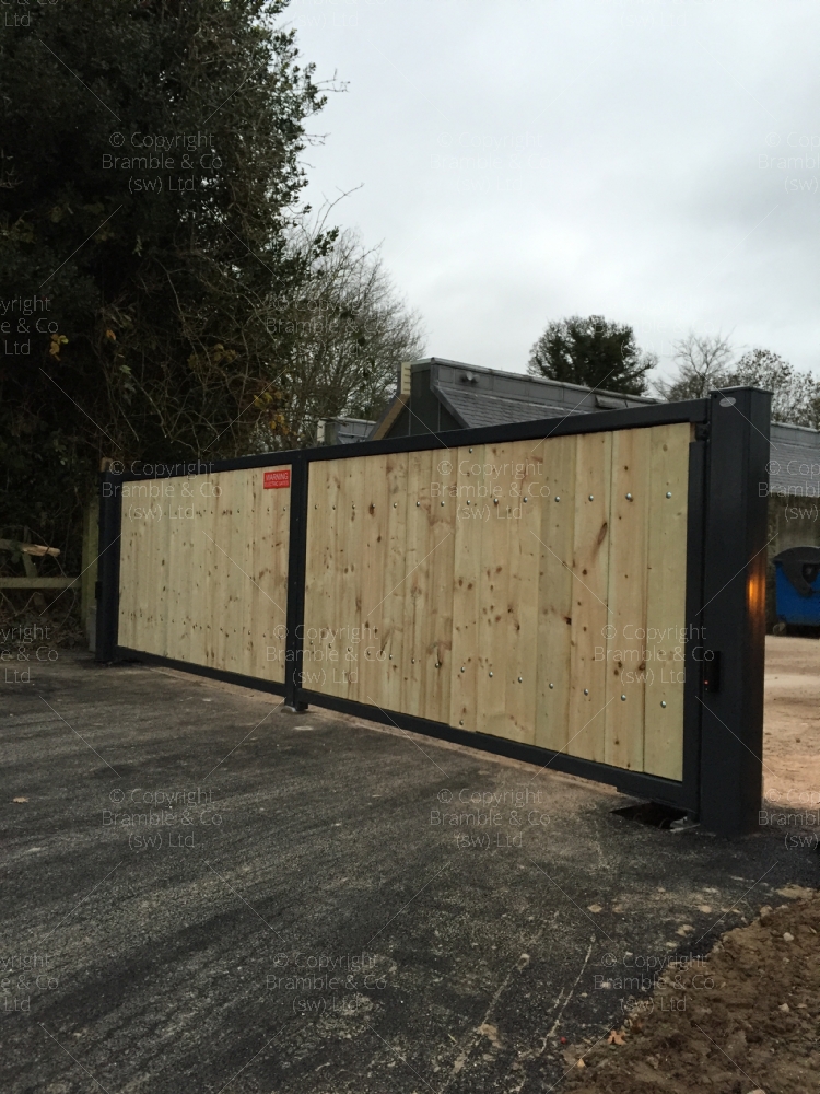 Electric Gates, Stourhead Visitor Centre, Wiltshire